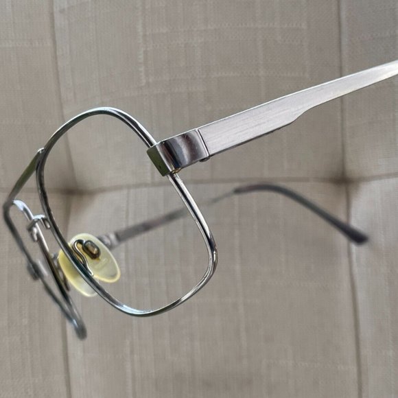 Vintage Glasses Frame Safilo Men Eyeglasses Silver Tone Frame - Picture 3 of 12